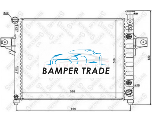 Заказать Радиатор охлаждение двигателя STELLOX 1025635SX на Jeep Grand Cherokee II (WJ) (1998–2004) в Казани