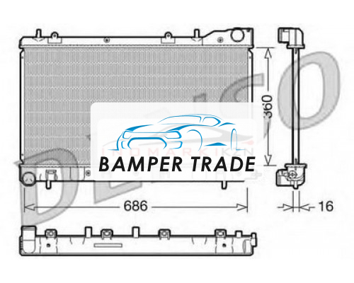 Купить Радиатор SUBARU FORESTER 2.0 2.5T 02- в Казани