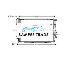 Радиатор BMW E38 E39 2.0-4.0 94-05 на BMW 7 E38