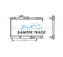 Радиатор TOYOTA COROLLA 1.4 1.6 00-