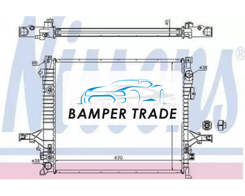 Заказать Радиатор двигателя NISSENS 65613A на Volvo XC90 I (2002–2006) в Казани