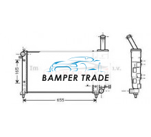 Радиатор FIAT PUNTO 1.2 99-