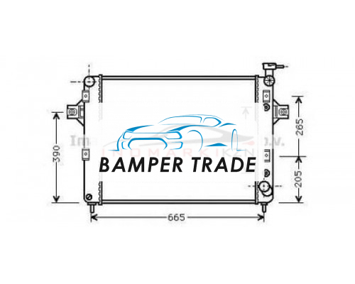 Купить Радиатор JEEP GRAND CHEROKEE 4.7 00- на Jeep Grand Cherokee II (WJ) (1998–2004) в Казани