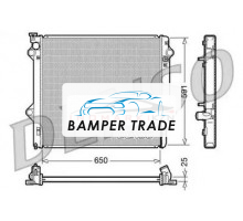 Радиатор охлаждение двигателя DENSO DRM50046 на Toyota Land Cruiser Prado 120 Series (2002–2007)