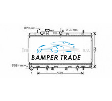 Радиатор SUBARU OUTBACK 3.0 00-03 на Subaru Outback II (1998–2004)