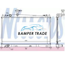 Радиатор двигателя NISSENS 62462A на Mazda 6 I (GG) (2002–2005)