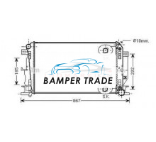 Радиатор MB SPRINTER 1.8-3.5D A T 06- на MERCEDES SPRINTER 906