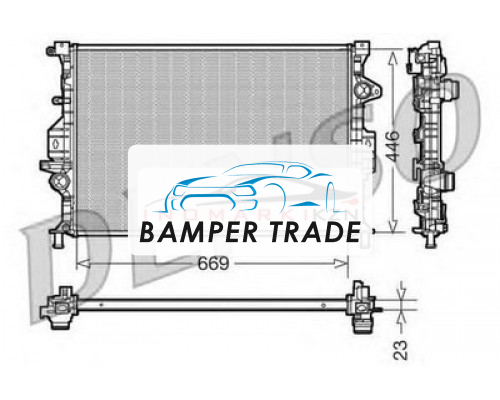Купить Радиатор FORD MONDEO 1.6-2.3 1.8TD-2.2TD 07- в Казани