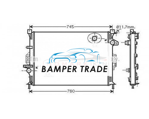 Заказать Радиатор FORD MONDEO IV 2.0D 2.5D 4.4 3.2 2.5 2.4D 3.2 2.4D в Казани