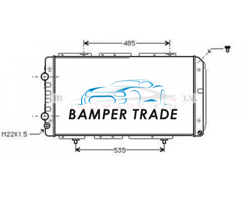 Купить Радиатор PEUGEOT BOXER 2.0 1.9D-2.8TD 94- в Казани