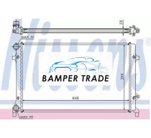 Радиатор двигателя NISSENS 65277A