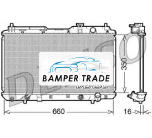 Радиатор охлаждение двигателя DENSO DRM40010 на Honda CR-V I (1995–1999)