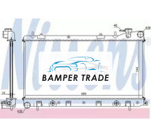 Радиатор двигателя NISSENS 67705A