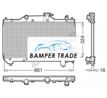 Радиатор охлаждение двигателя DENSO DRM50031 на Toyota Avensis I (1997–2000)