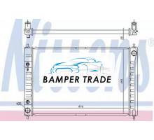 Радиатор NISSAN MURANO 3.5 A T 09-