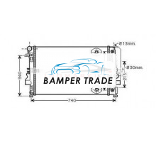 Радиатор MB VIANO W639 2.0D-3.0D 3.0-3.7 03-
