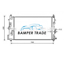 Радиатор OPEL INSIGNIA ZAFIRA C 1.4T M T 08-