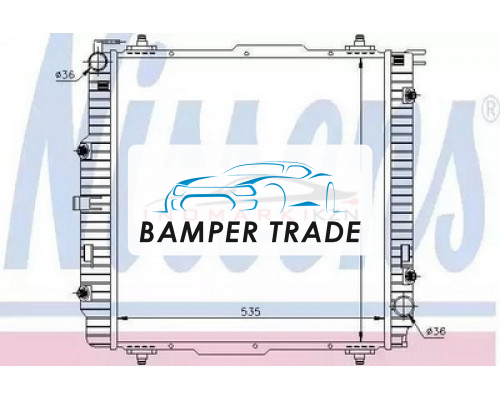 Заказать Радиатор двигателя NISSENS 62599A на Mercedes-Benz G-klasse AMG I (W463) (1994–2008) в Казани