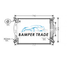 Радиатор VAG A4 3.0 3.2 A T 01-