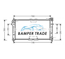 Радиатор MAZDA 626 1.8 2.0 M T 92-02