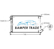 Радиатор CITROEN BERLINGO 1.9 D 09 98-00