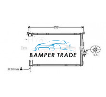 Радиатор BMW E46 1.6-3.0 2.0D 3.0D 98-