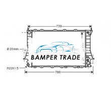 Радиатор AUDI 100 2.8 90-95