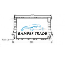 Радиатор AUDI 100 2.6 2.8 92-95