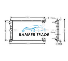 Радиатор FORD FOCUS 2.0 1.8TD 98-05