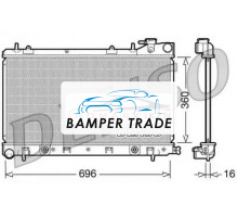 Радиатор SUBARU FORESTER 2.0 02-