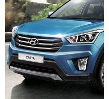 Бампер передний (верхняя часть) в цвет кузова Hyundai Creta (2016-2020)