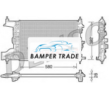 Радиатор OPEL ASTRA J 1.6 M T 09-