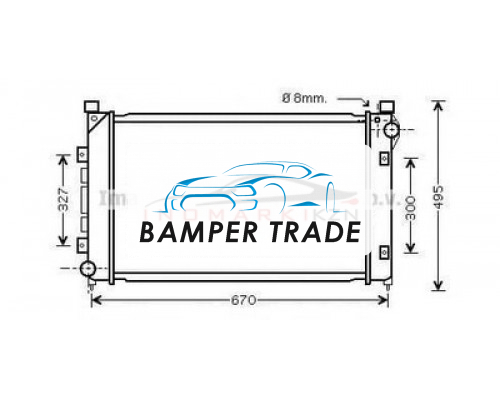 Купить Радиатор LAND ROVER FREELANDER 1.8 A T 97-06 в Казани