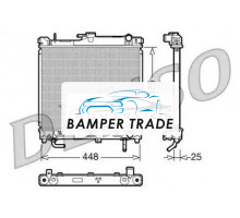 Радиатор охлаждение двигателя DENSO DRM47003 на Suzuki Jimny III (1998–2005)