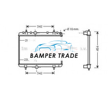 Радиатор PEUGEOT 308 1.4 07-