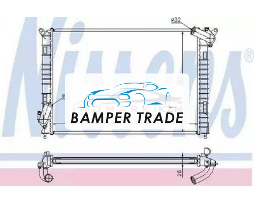 Заказать Радиатор двигателя NISSENS 69701A на MINI Hatch I (2000–2006) в Казани