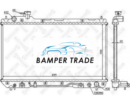 Заказать Радиатор охлаждение двигателя STELLOX 1025152SX на Toyota RAV 4 I (XA10) (1994–2000) в Казани