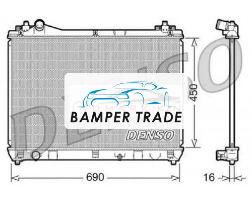 Заказать Радиатор охлаждение двигателя DENSO DRM47016 на Suzuki Grand Vitara III (2005–2008) в Казани